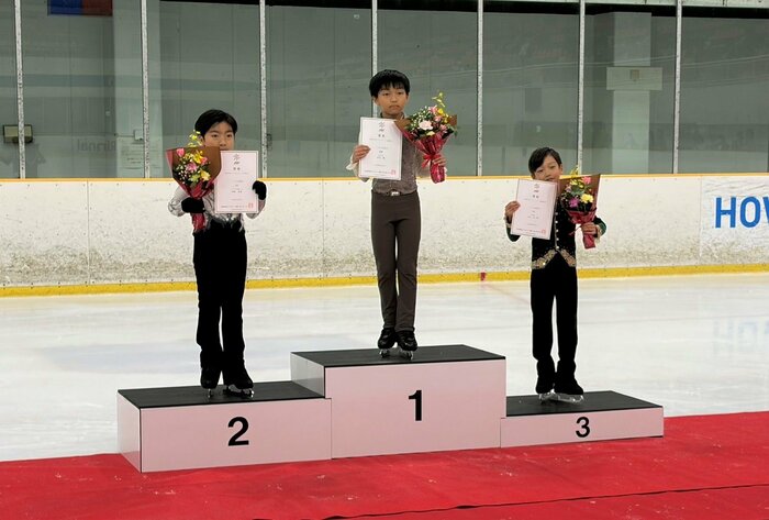 ノービスB男子表彰台（中部選手権）