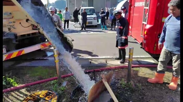 地元の消防団は後方支援に（写真提供：大槌町消防団第2分団）