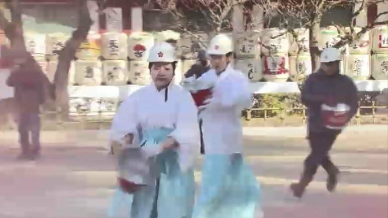 バケツの中身は空…水使わずに消防訓練　放水もなし　ダム貯水率の低下受け　状況悪化すれば断水のおそれも　福岡｜FNNプライムオンライン