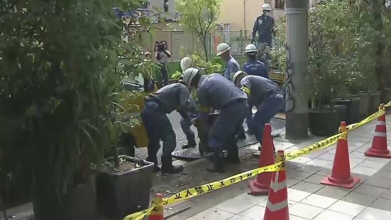 【見通し良好に】作業員23人がかり…大阪・歩道3分の1を不法占拠の植木鉢、103個撤去「譲って欲しい」の声も｜FNNプライムオンライン