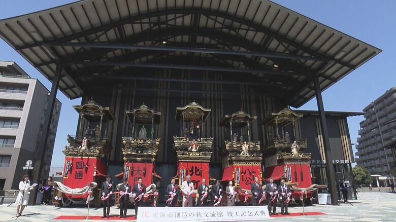 映像通じて地域の活性化を…『東海市創造の杜交流館』5/1のオープン前に記念式典 設計した隈研吾さんらが出席｜FNNプライムオンライン