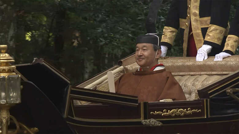 二頭立ての馬車で伊勢神宮を参拝された（2019年11月）