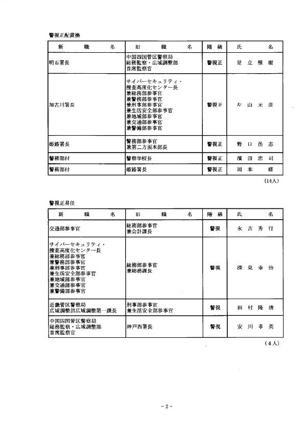 3月26日付