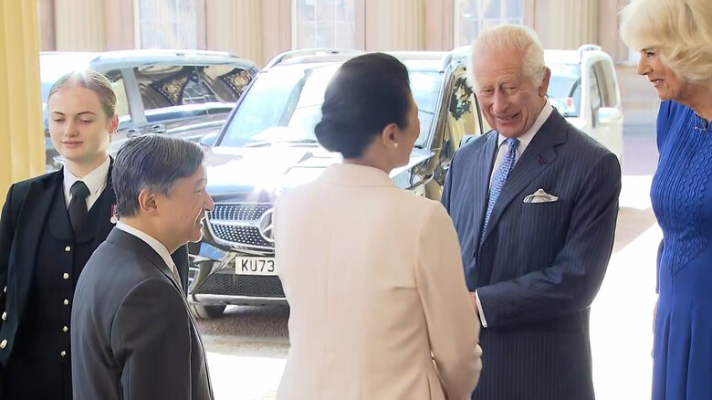 チャールズ国王夫妻にお別れの挨拶をされた　2024年6月