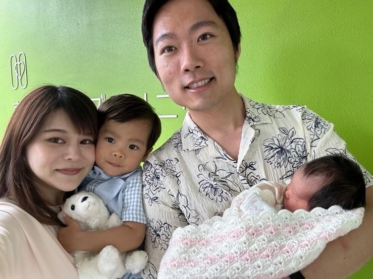 義晴くんも入院部屋に駆けつけ、家族が集合