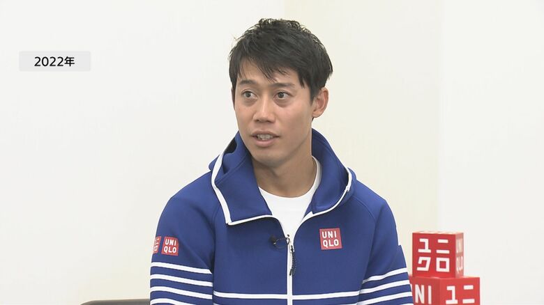 けがからの完全復帰への意欲語る錦織選手（2022年）