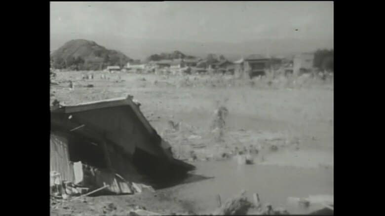 堤防が決壊した狩野川台風（1958年）