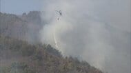 山梨・北杜市の山林で山火事、消火活動続く　火災発生時に市内には乾燥注意報