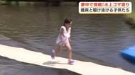 「いっぱい濡れたが走り切れて良かった」子供も大人も夢中で挑戦！水上ゴザ渡り　富士山こどもの国　夏限定の人気イベント