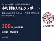 全国1,718市町村を代表自ら訪ねる「1718ニホン探索」、約9か月で100市町村の訪問を達成！「市町村取り組みレポート」を発行