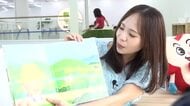 BBTパークでアナウンサーが絵本の読み聞かせ　暑さで外遊びができない親子も笑顔見せる