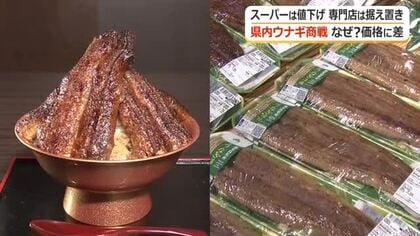 ウナギが安い！「土用の丑の日」に向け店頭では特売　一方の専門店は…人件費やコメ価格、テイクアウト容器の高騰で苦境