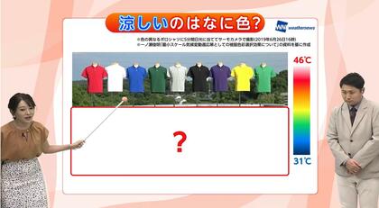 【実験画像】涼しい服はなに色？赤と青はどちらが熱を持ちにくい？　長く厳しい夏を戦い抜くために…気象予報士が解説
