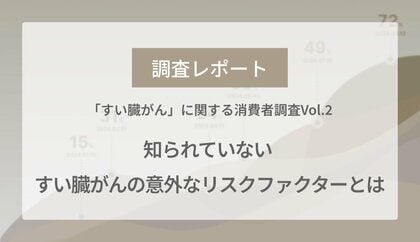 【調査レポート】40代以上が怖いと思うがん種1位の「すい臓がん」