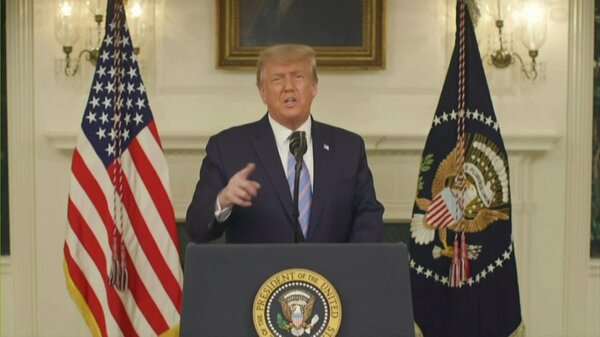 トランプ前大統領「選挙は終わった」のセリフを拒否 乱入事件翌日