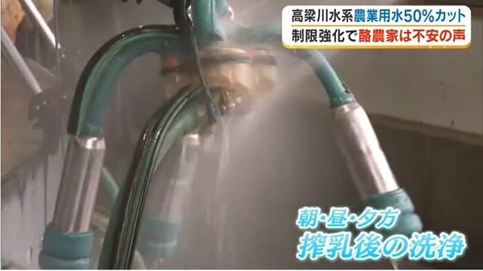 搾乳後の洗浄