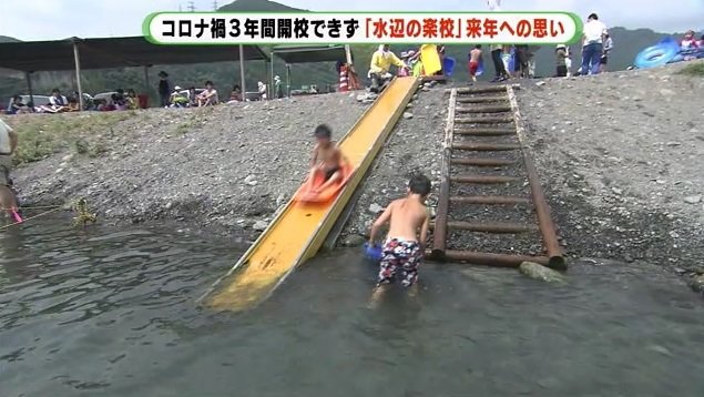 水辺の楽校を楽しむ子供たち(資料)