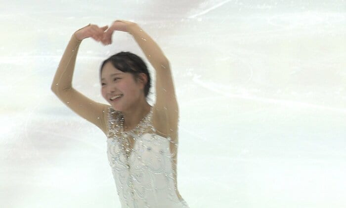 新ショート『Never Enough』を伸びやかな滑りで披露した和田薫子（中部選手権）