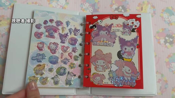 シール帳（視聴者提供）