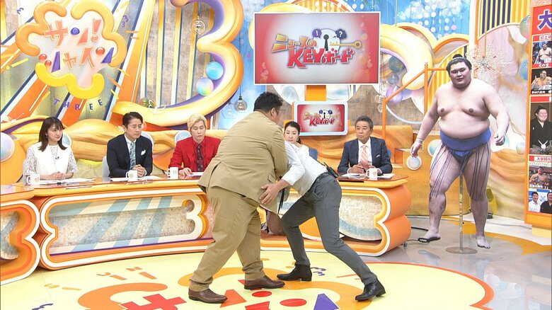 今場所では一度、踏み込んで止めている