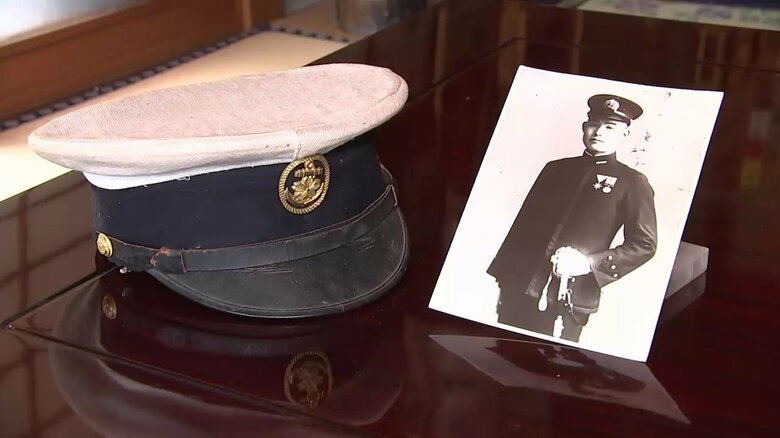 戦艦「大和」乗組員・猪股慶蔵さんの写真と遺品