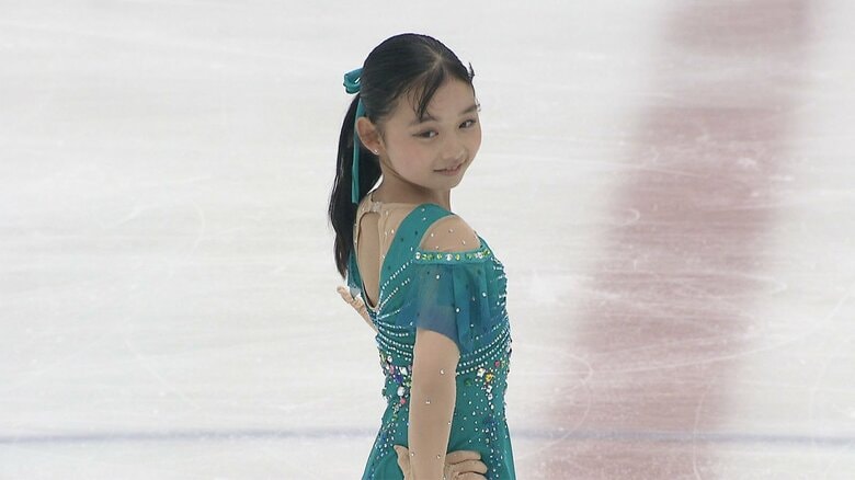 今季ジュニアデビューした星碧波のショート（中部選手権）