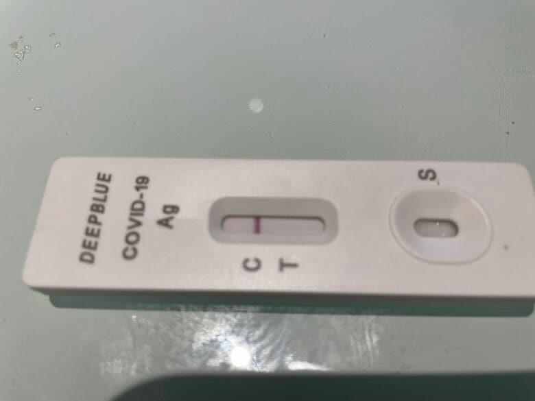 1週間後の検査で陰性になった