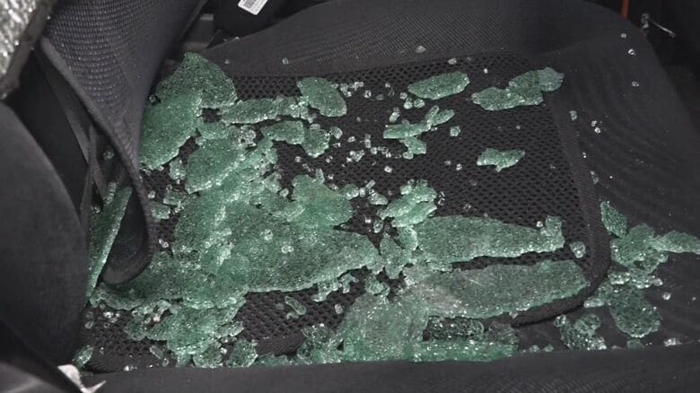 被害に遭った車