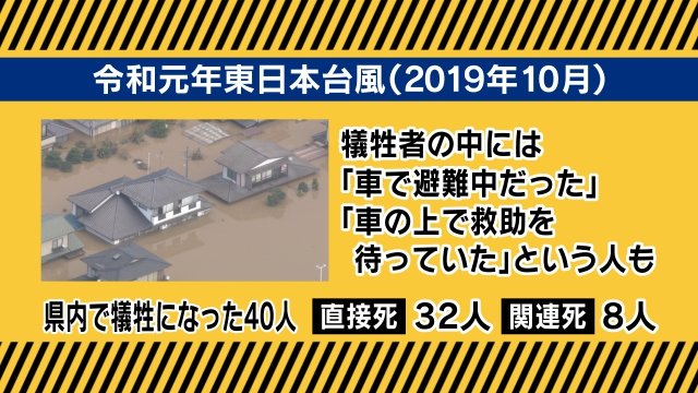 東日本台風での避難について
