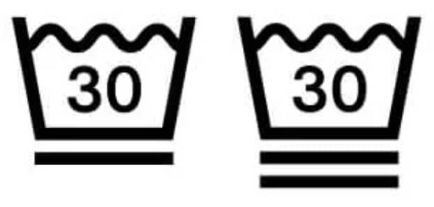 おけマークの下に線がある場合は“弱洗いコース”で（画像はイメージ）