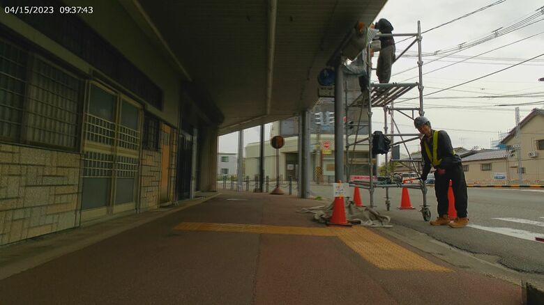 車いすからの目線で撮影