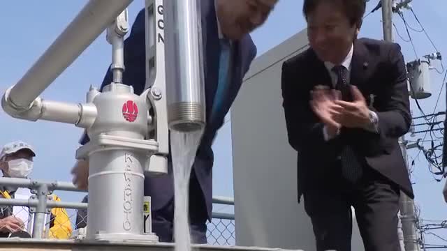 断水に備え「防災井戸」設置　氷見市の中学校敷地に富山県鑿井協会が寄贈