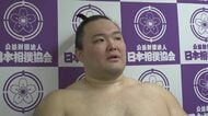朝乃山、関取復帰の場所で勝ち越し決める　羽出山を押し出し2連勝　大相撲九月場所10日目
