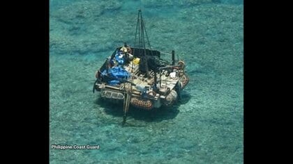 中国が南シナ海に「無許可の構造物」 フィリピン当局が抗議・撤去要求