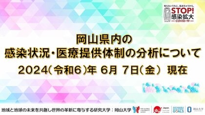 【岡山大学】岡山県内の感染状況・医療提供体制の分析について(2024年6月7日現在)