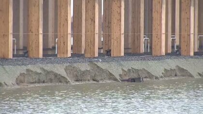 万博シンボル『大屋根リング』護岸崩れる 風の影響で想定以上の波「内海という前提…ここまで崩れるのは想定していなかった」