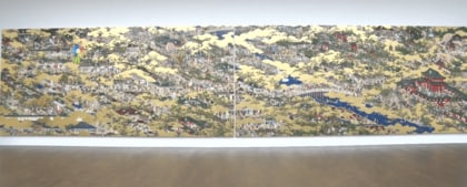 村上隆氏の新作展がロンドンで15年ぶり開催 AI技術取り入れ「洛中洛外