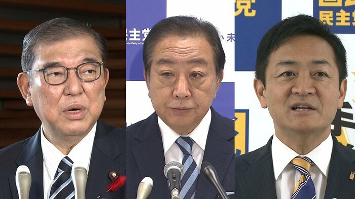 首相指名選挙で指名されるにふさわしい人では石破総裁が46.1％に