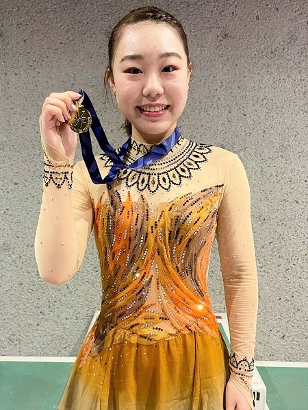 シニア女子で優勝した荒木菜那