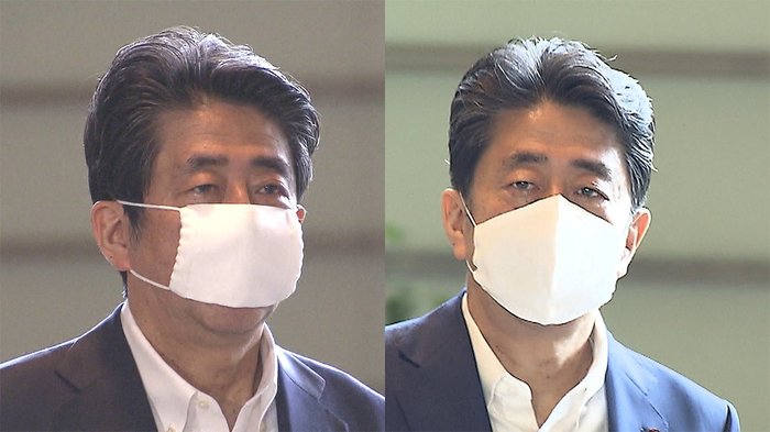 安倍首相アベノマスク“卒業”のワケ 別のマスクを着用