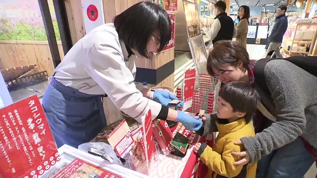 東北道・国見SAでの試食販売会