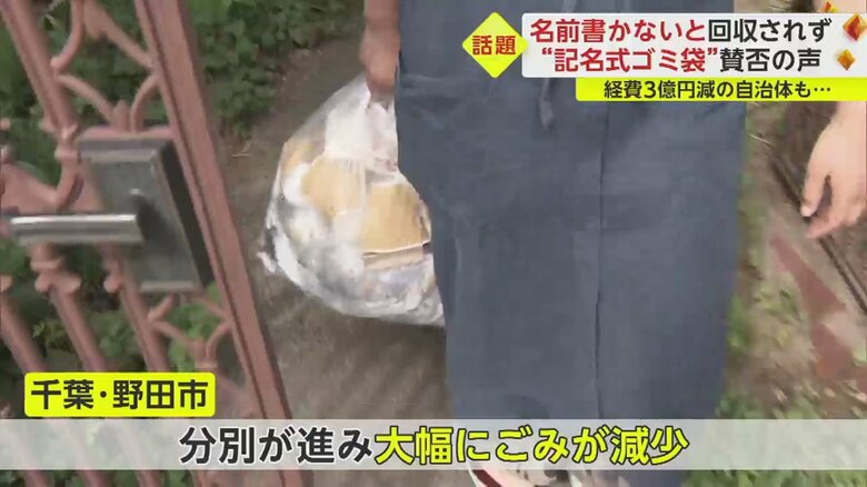 この取り組みにより、野田市では大幅にゴミが削減されたという