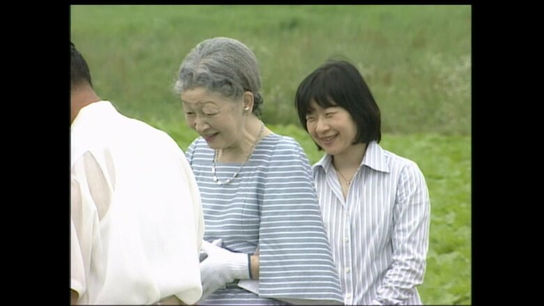 平成17（2005）年9月　那須で静養された皇后さまと紀宮さま（栃木・那須町）