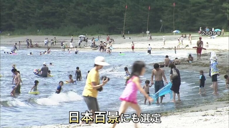 日本百景にも選ばれ、毎年夏には県の内外から多くの人が訪れていた2009年頃の高田松原海水浴場