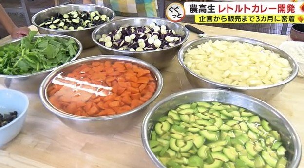 アボカドなど野菜たっぷりのカレーに