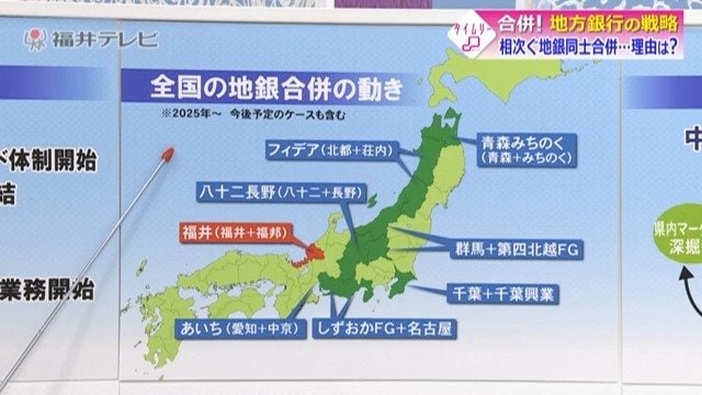 全国の地方銀行の合併の動き
