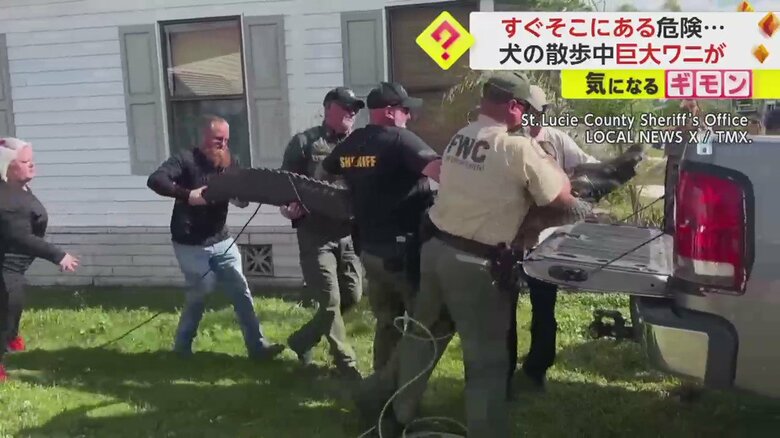 大人が数人がかりで、車両に乗せる
