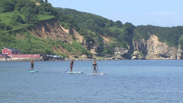 海水浴場では「SUP」を楽しむことができる