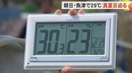 最高29.1度の所も…富山県内は9地点の気温が3月観測史上最も高く フェーン現象で「夏みたいに暑い」