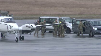 米軍部隊第1陣 ウクライナ隣国のポーランドに到着　ロシア軍事演習前に抑止力強化